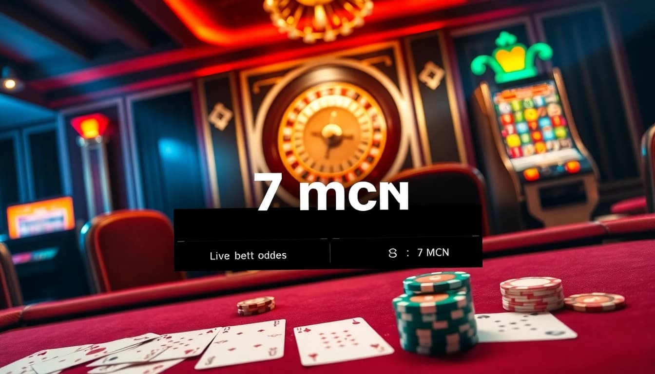 Experience thrilling poker gameplay and vibrant casino vibes with 7mcn live betting insights.