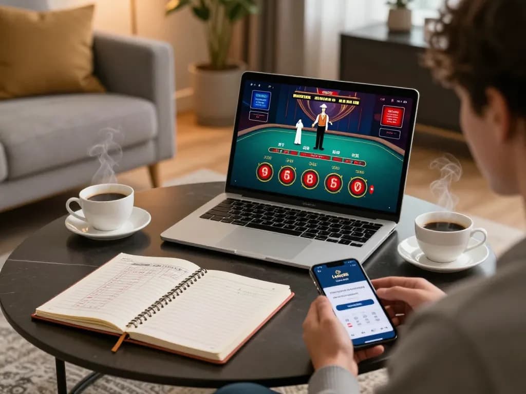 Experience lucky88 đăng nhập with live baccarat gaming in a cozy home setting.