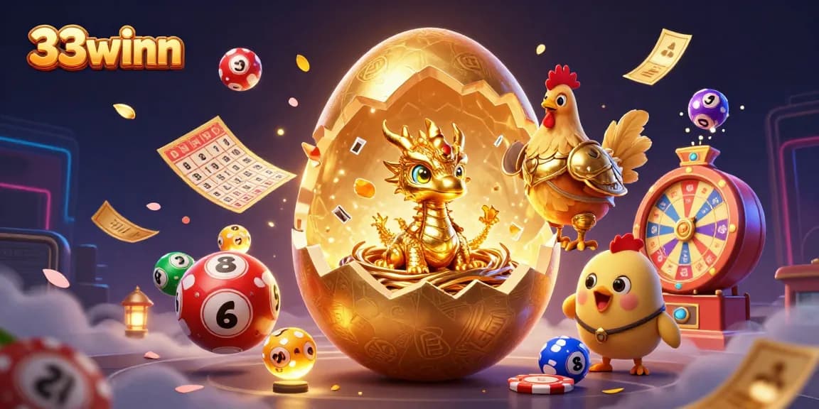 Experience the thrilling world of 33winn with vibrant lottery games and golden treasures hidden within.