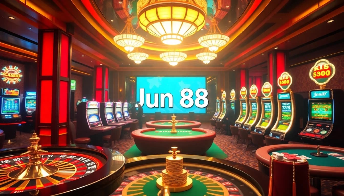 Engage in thrilling gaming at Jun 88 with vibrant roulette and poker excitement.