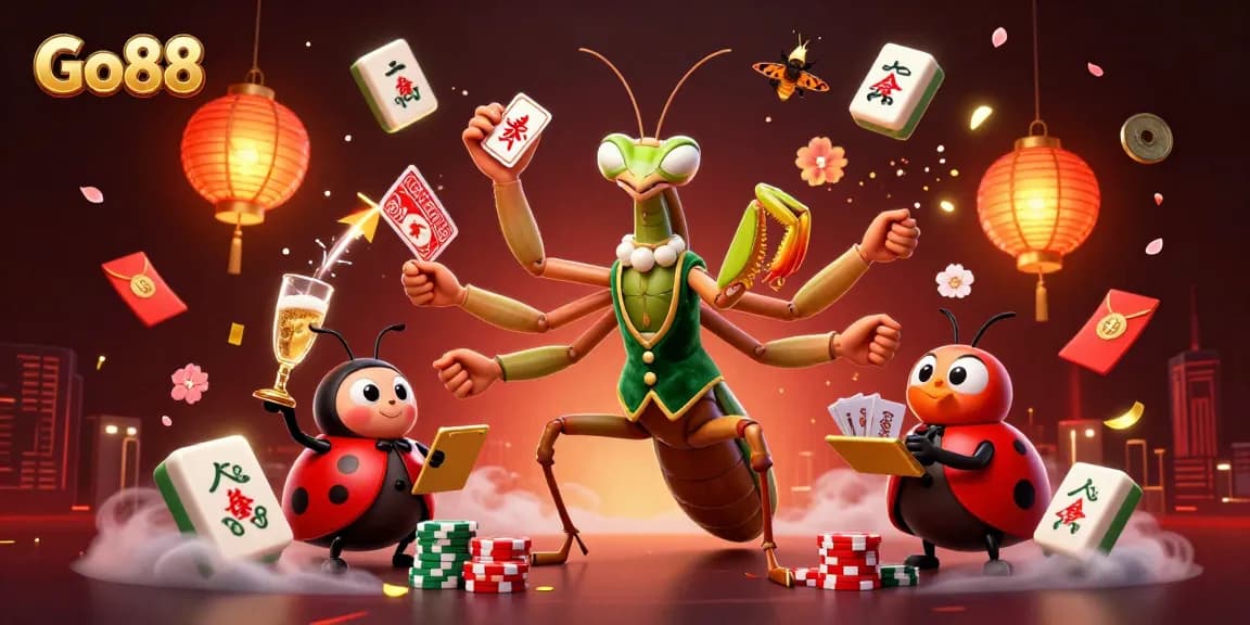 Experience the thrill of Go88 with dynamic casino action and vibrant gaming elements.
