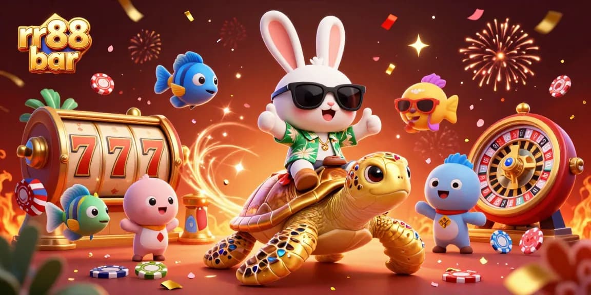 Experience thrilling gameplay at rr88 bar with vibrant characters and casino elements