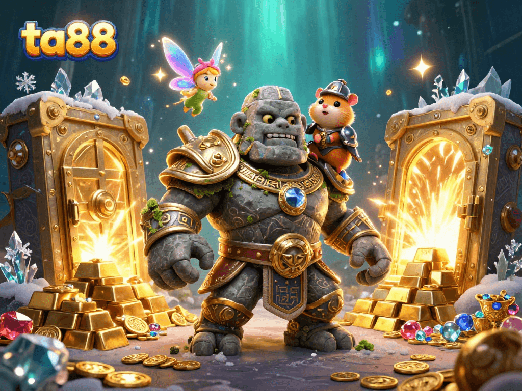 Experience exhilarating gaming thrills with ta88, featuring dazzling treasures and vibrant characters.