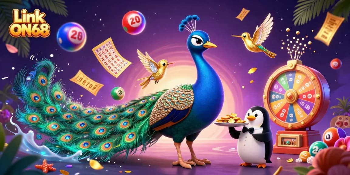 Experience fun and exciting gameplay with Link ON68 through this colorful gambling scene.