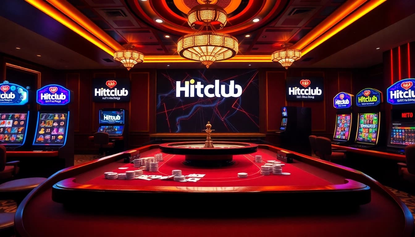 Participate in thrilling games at Hitclub đổi thưởng with a vibrant casino atmosphere filled with excitement.