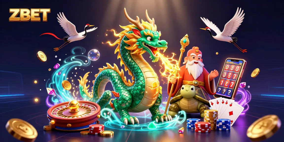 Experience exhilarating gameplay at ZBET with vibrant casino elements and characters.