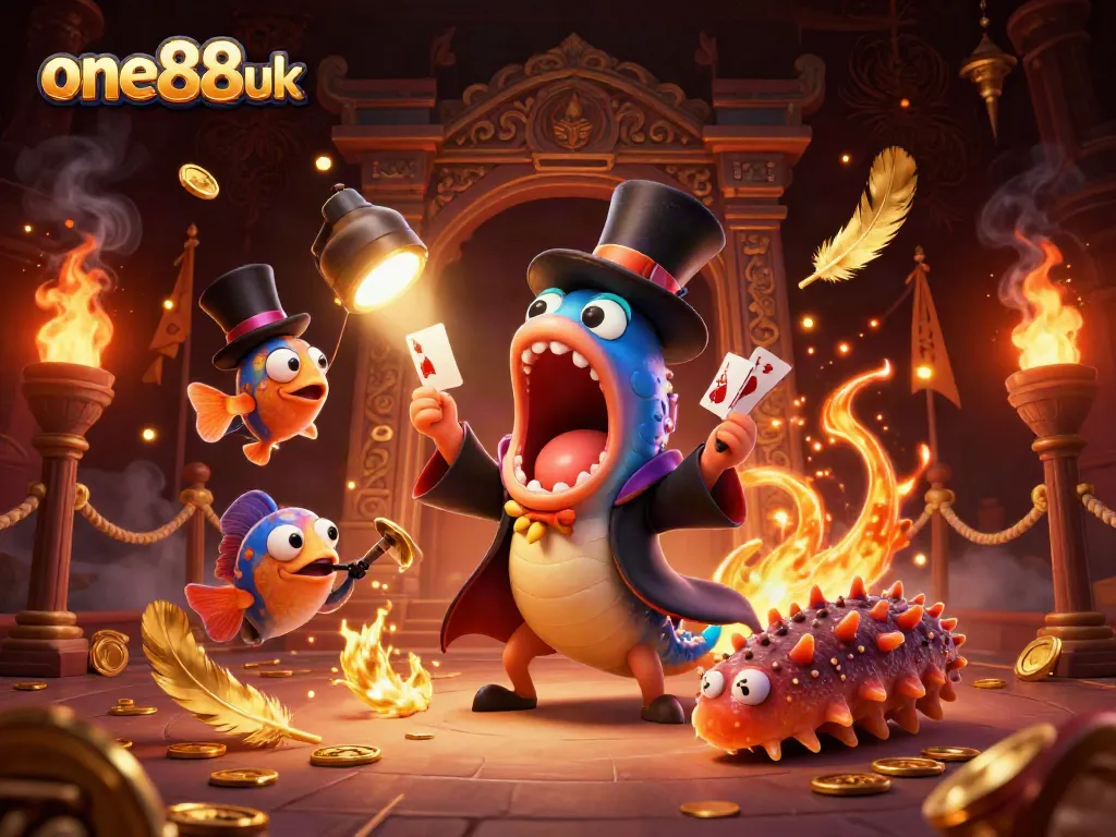 Experience thrilling magic acts in the vibrant world of one88uk's deep-sea casino entertainment.