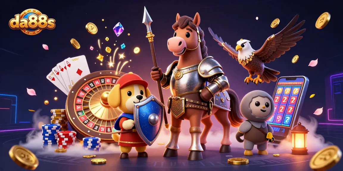 Join the excitement at da88s with a dazzling medieval casino scene bursting with action.