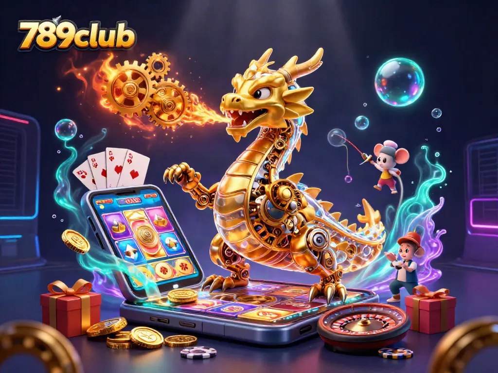 Explore exciting games and thrilling jackpots at 789club with vibrant casino visuals.