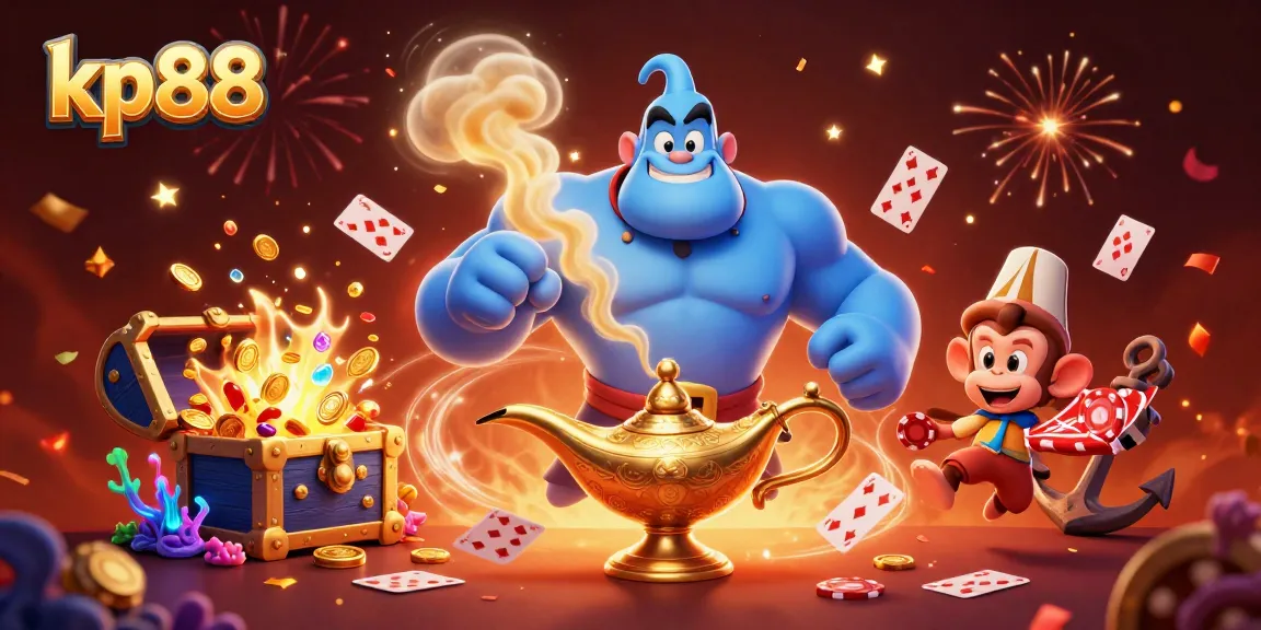 Experience thrilling moments at kp88 with a powerful genie, treasure, and magical elements.