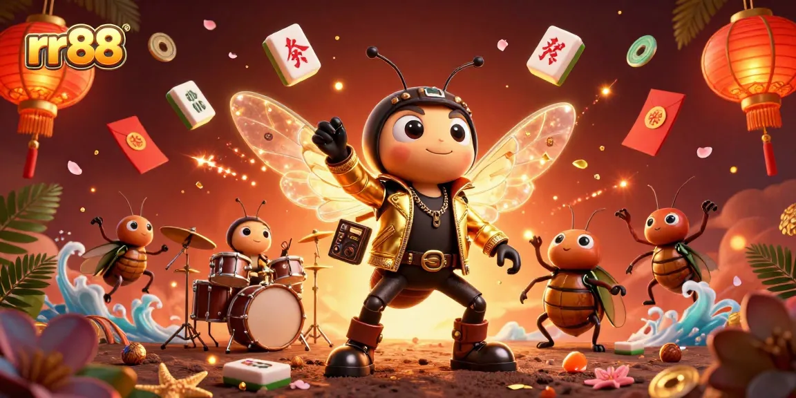 Play exciting games at rr88, featuring vibrant characters and lively casino elements.