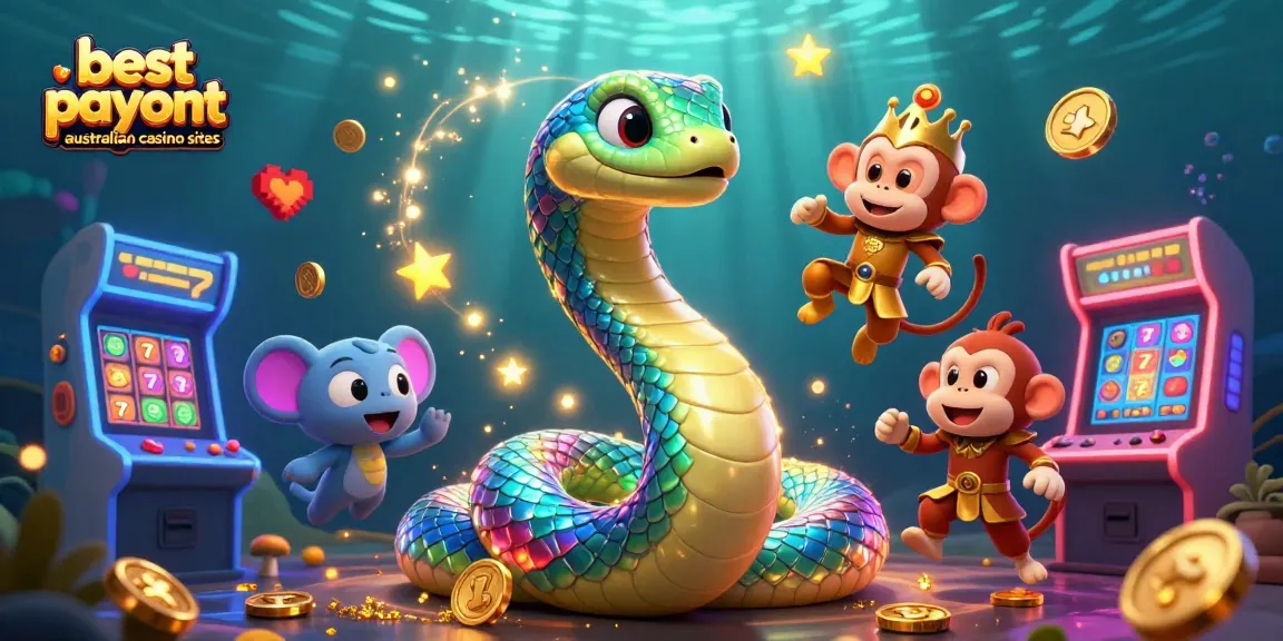 Experience the thrill of best payout australian casino sites with vibrant gaming elements and characters in a dynamic atmosphere.