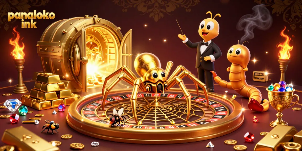 Panaloko ink attracts players with a thrilling roulette web scene featuring engaging 3D characters and vibrant treasure elements.