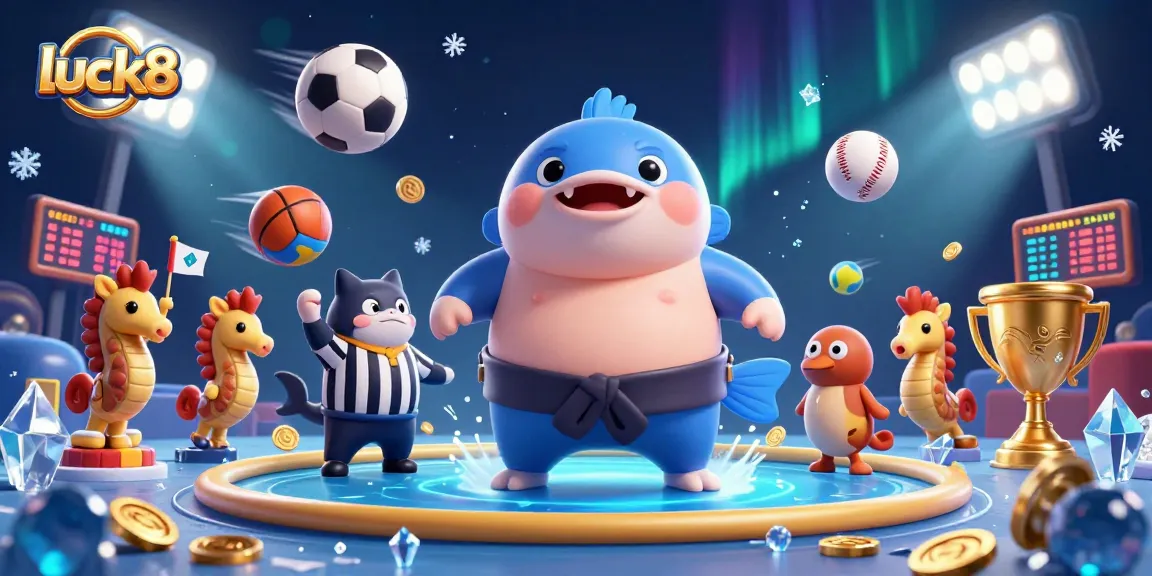 Join luck8's thrilling underwater betting adventure with dynamic sports elements and vibrant characters.